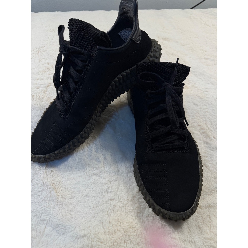 Adidas Kamanda Core Black Suede Mens Casual Lifestyle Shoes Sneakers size 9.5